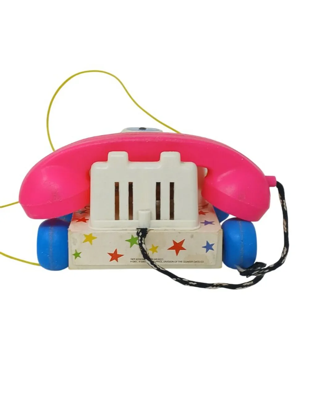 Fisher Price Chatter Phone Pull Toy Telephone Model Vintage 1985 #I-12